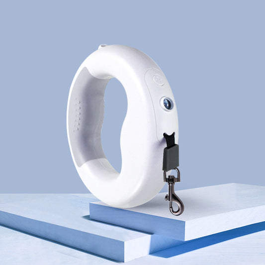 Single retractable pet leash