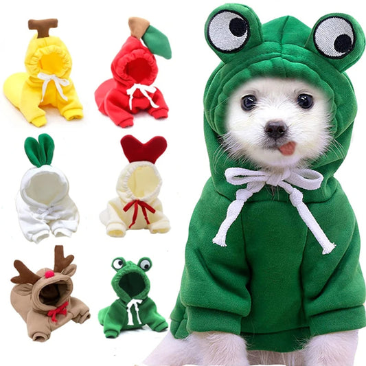 Hoodies Winter Warm Fleece Pet Clothing