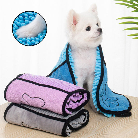 Super Absorbent Pet Bathrobe / Microfiber Bath Towels for Pets
