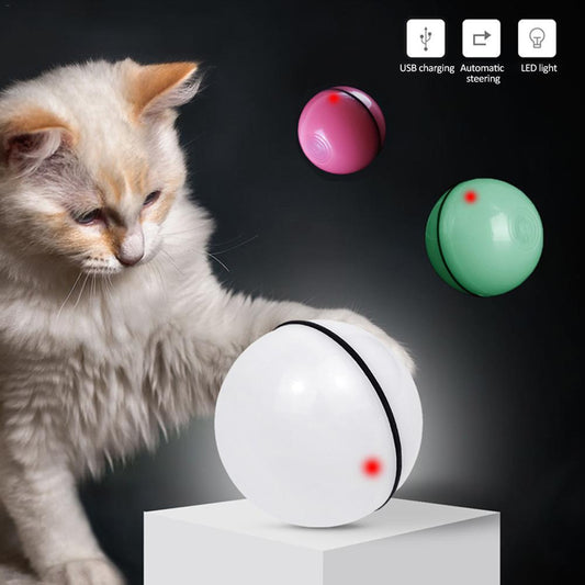 LED Laser Electronic Rolling /Pet Funny Cat Toy Ball